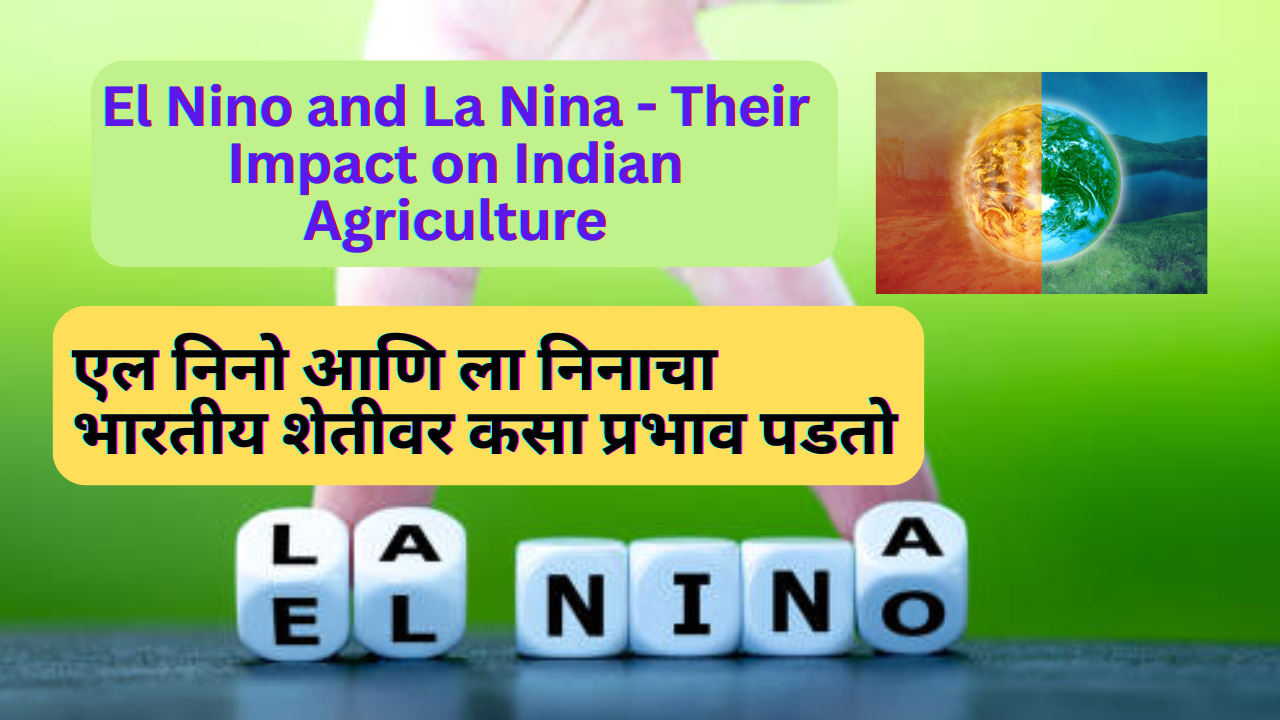 El Nino and La Nina - Their Impact on Indian Agriculture